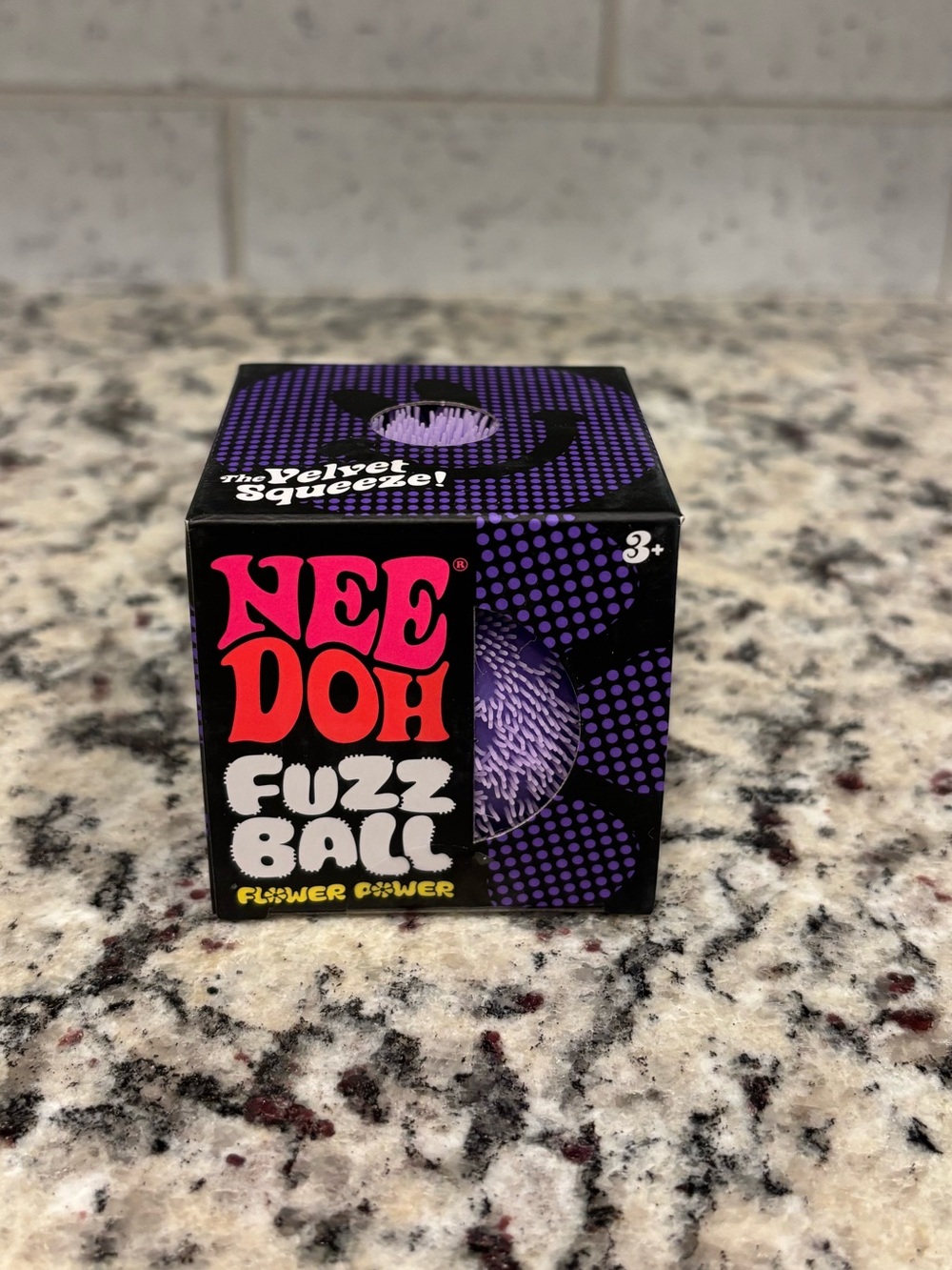 Fuzz Ball Stress Toy - Purple